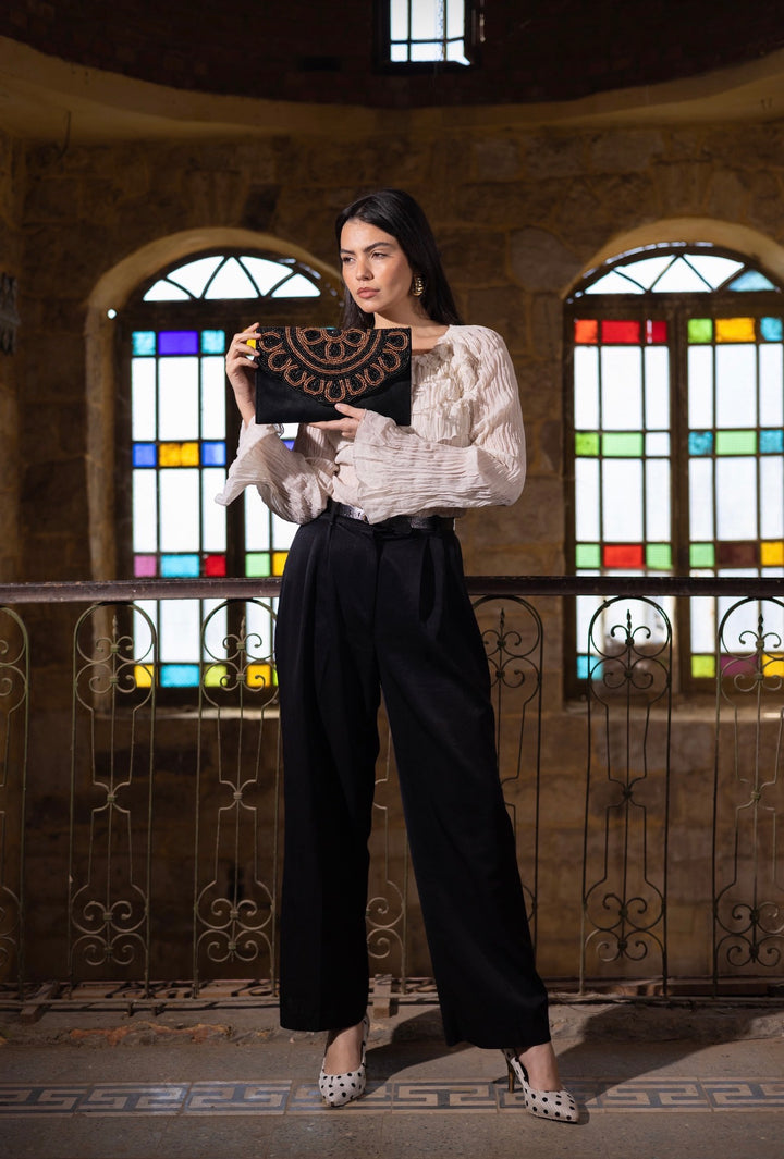 Eclipse Beaded Clutch