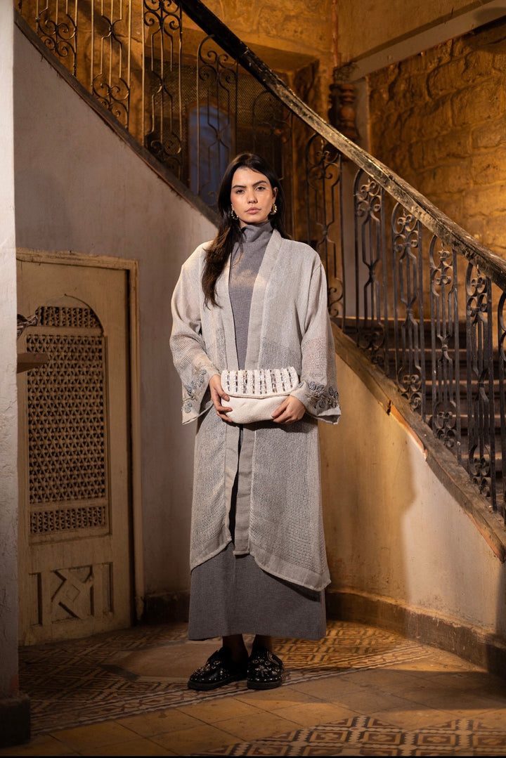 White crystal clutch