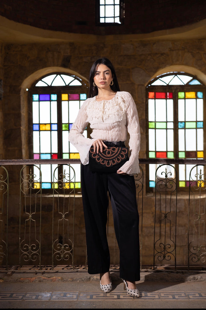 Eclipse Beaded Clutch