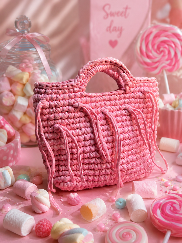 Crochet candy bags