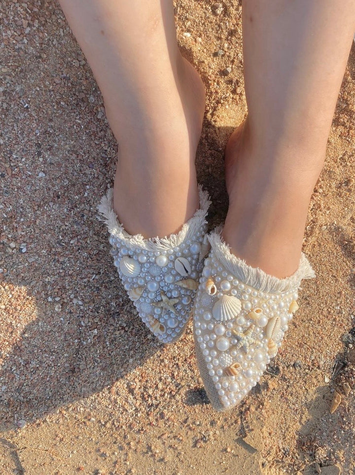 Seashell mules