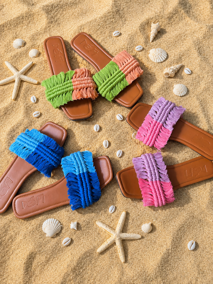 Multi color slipper