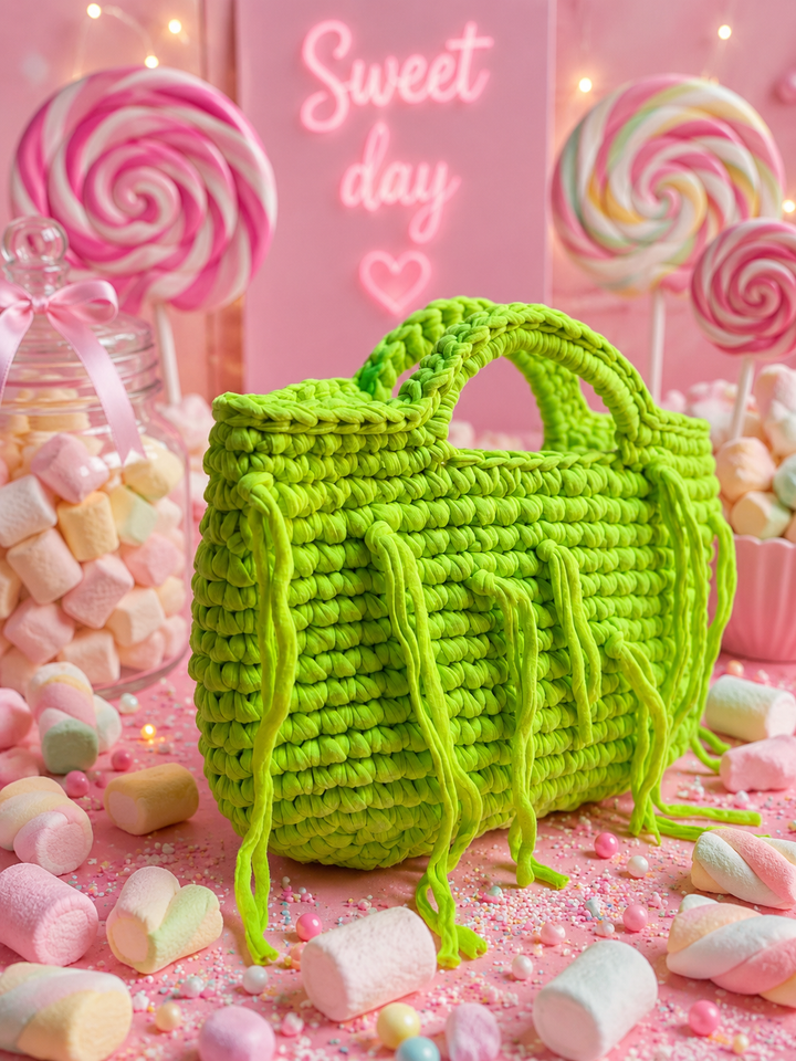 Crochet candy bags