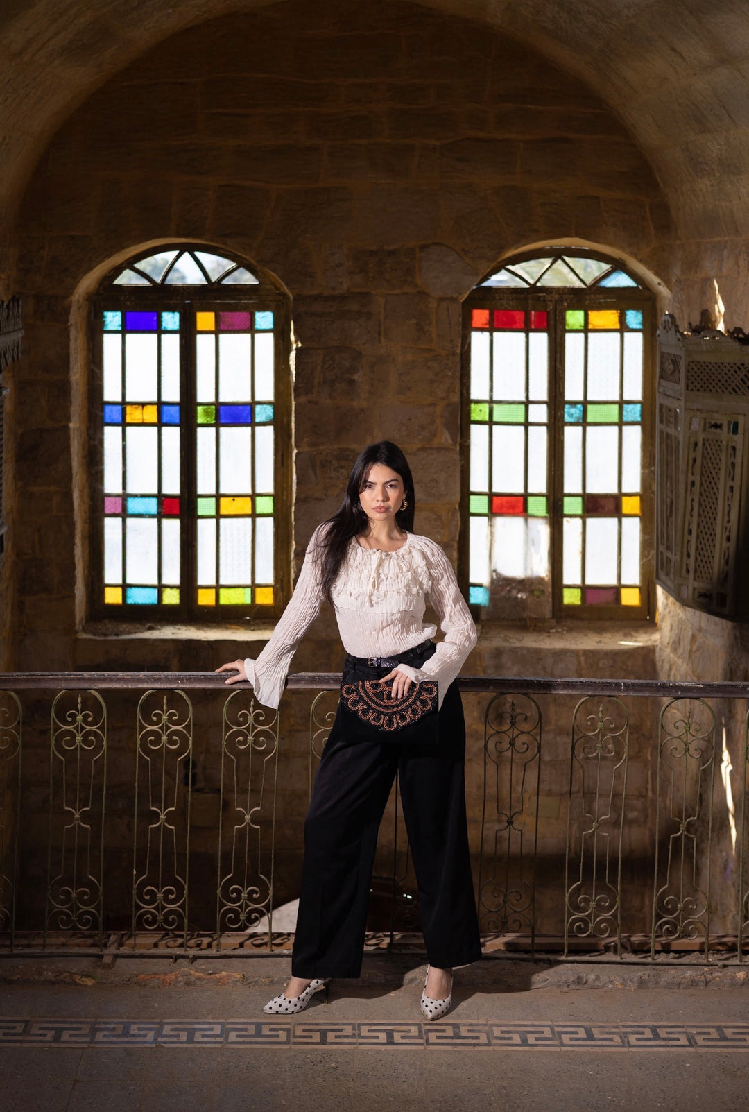 Eclipse Beaded Clutch