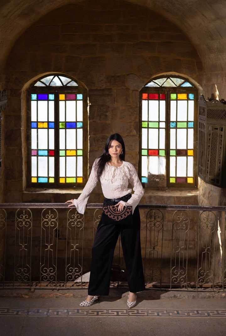 Eclipse Beaded Clutch