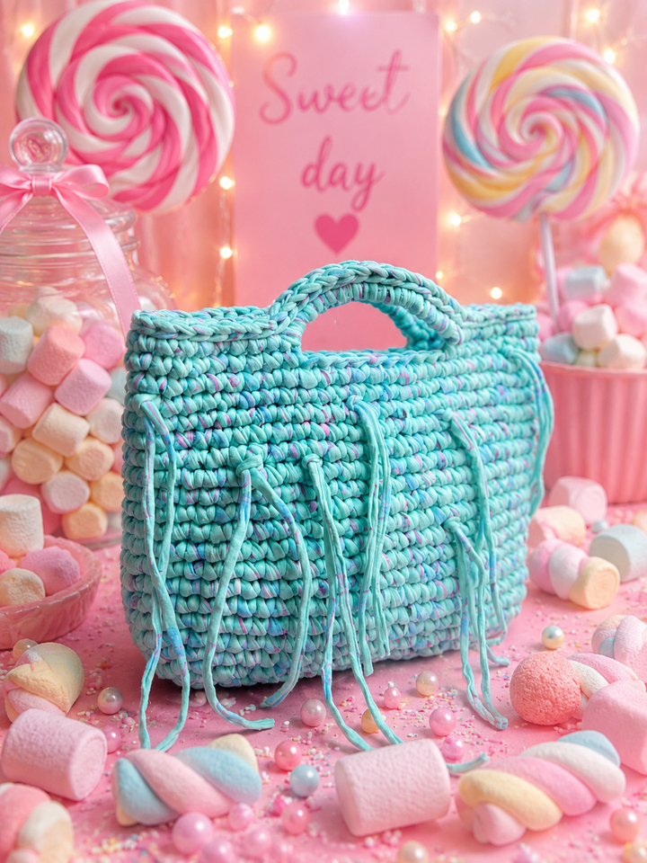 Crochet candy bags