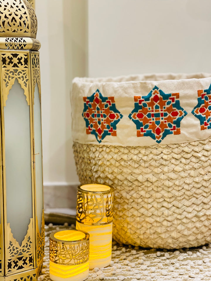 Islamic embroidered basket