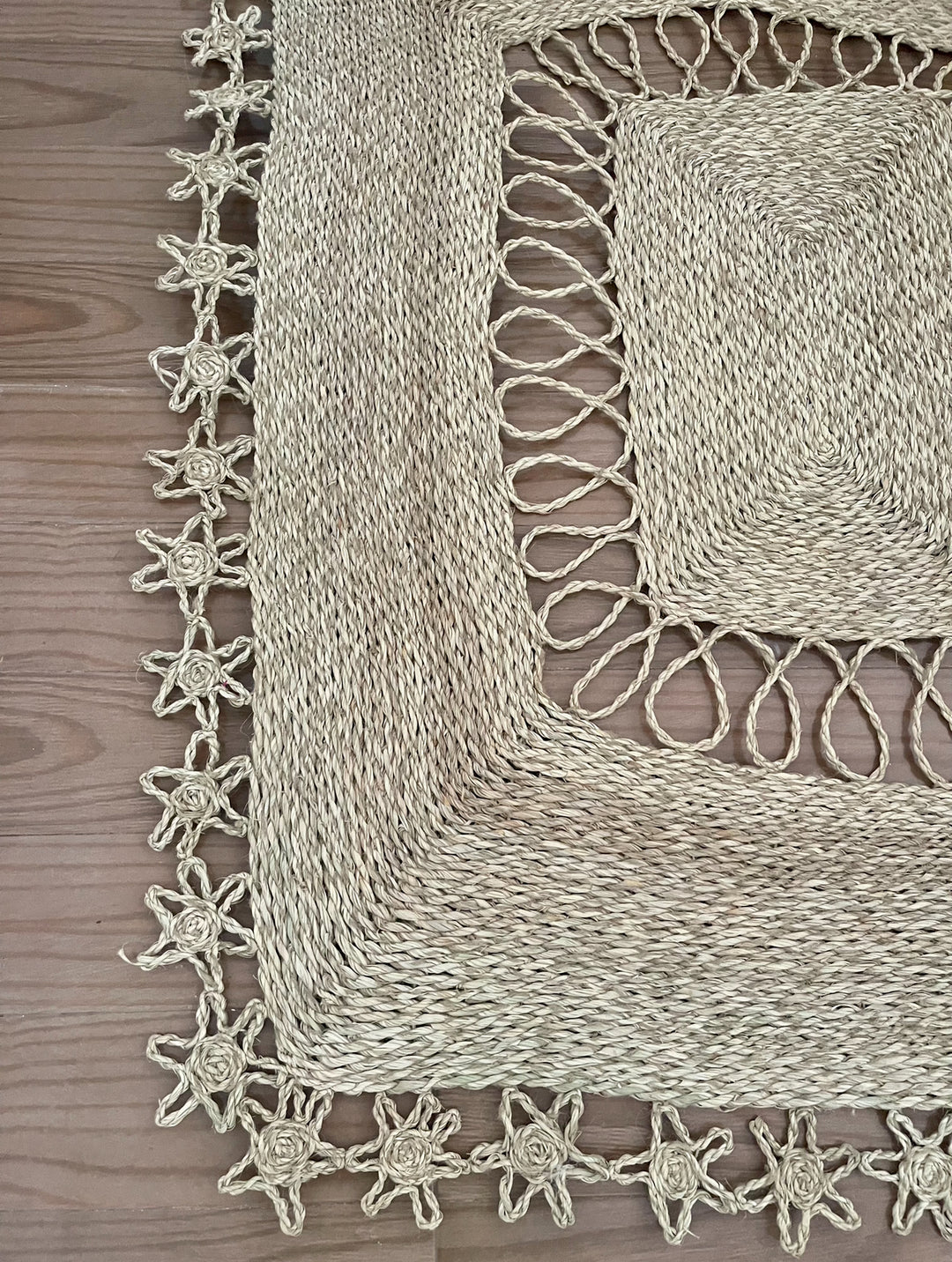 Rectangle wicker mat