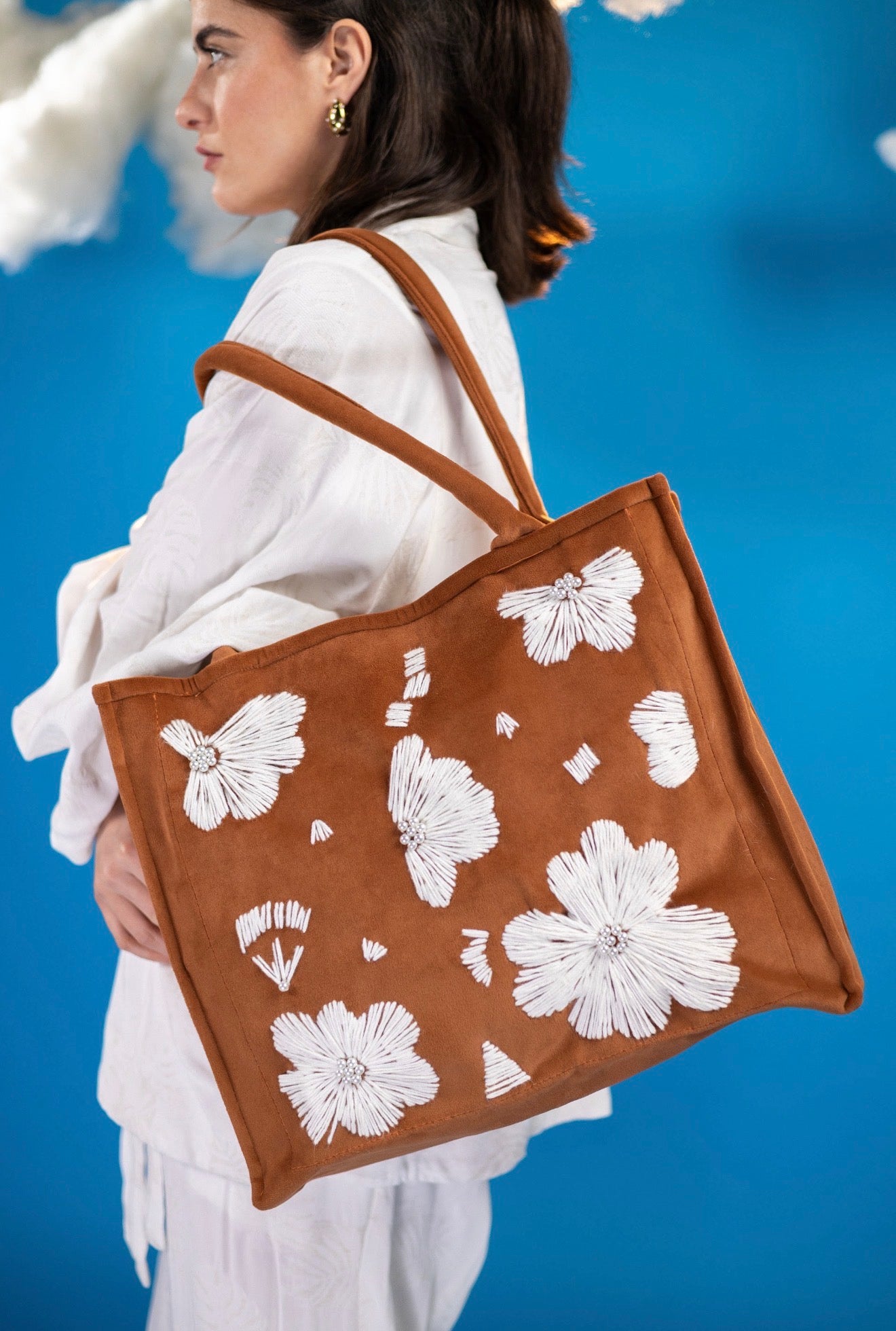 Flora Handcrafted tote – Jouzoor