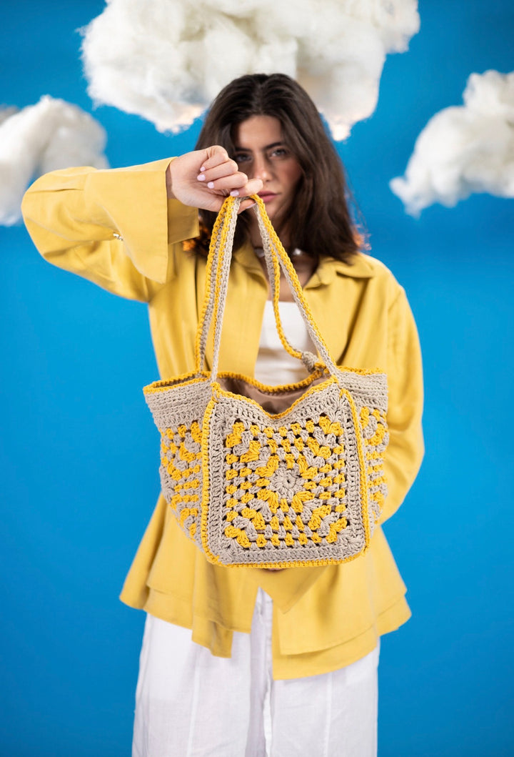 Sunbeam crochet bag