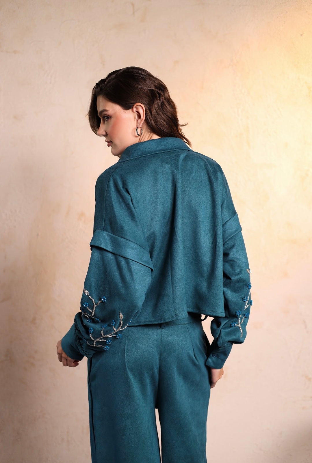 Teal suit