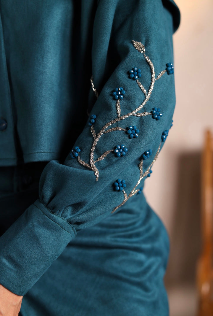 Teal suit