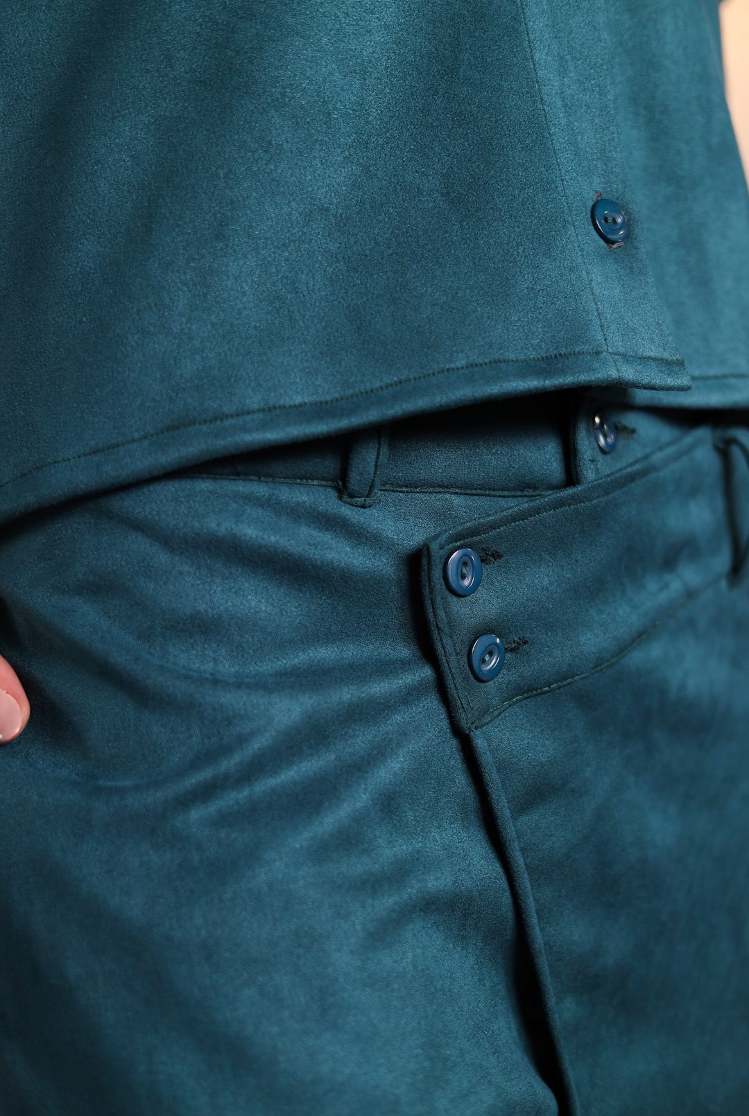 Teal suit