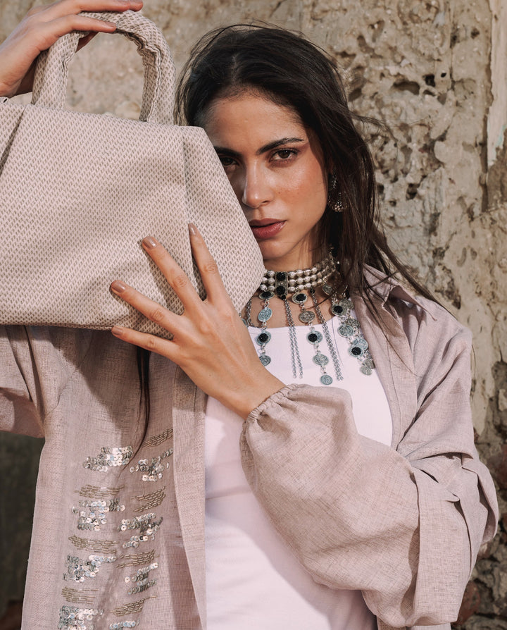 Sand glow blouse