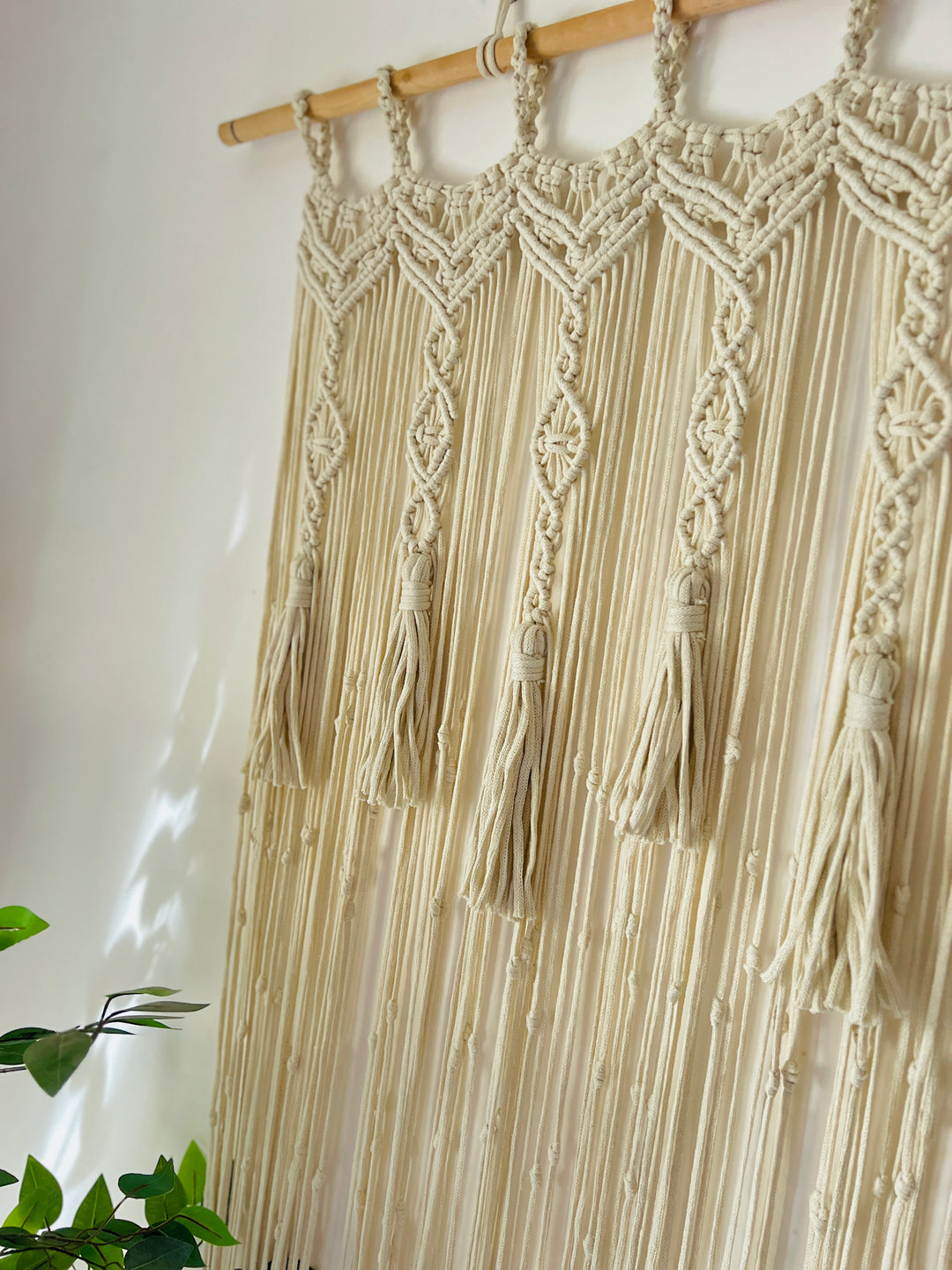 Macrame curtain