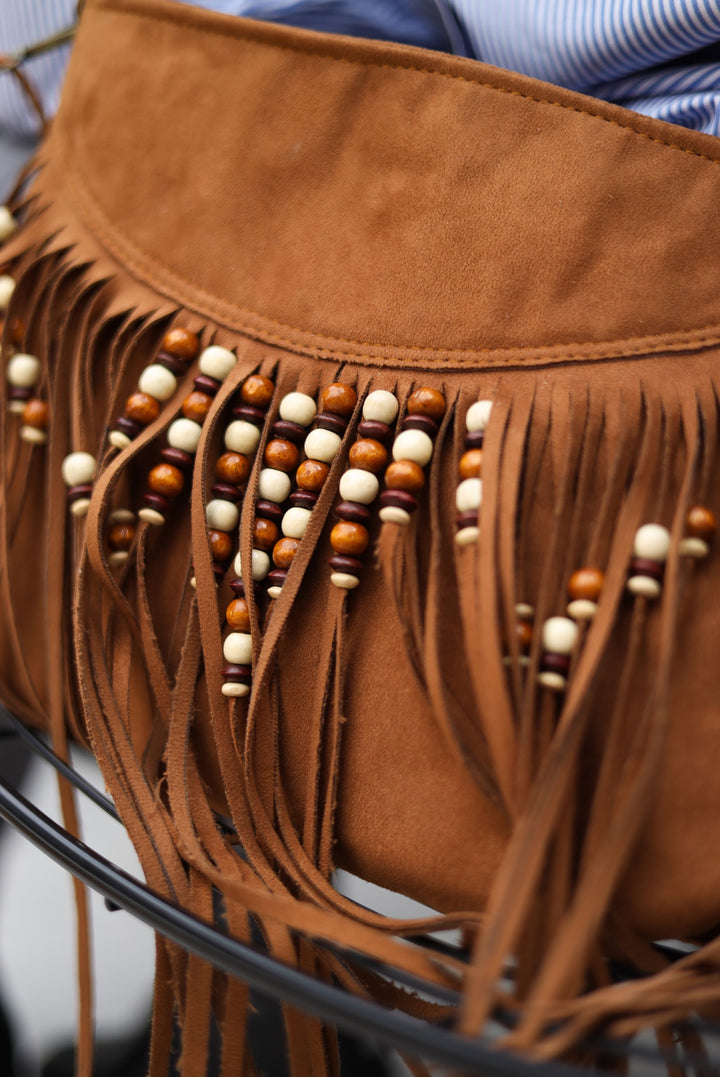 Boho suede Fringe bag