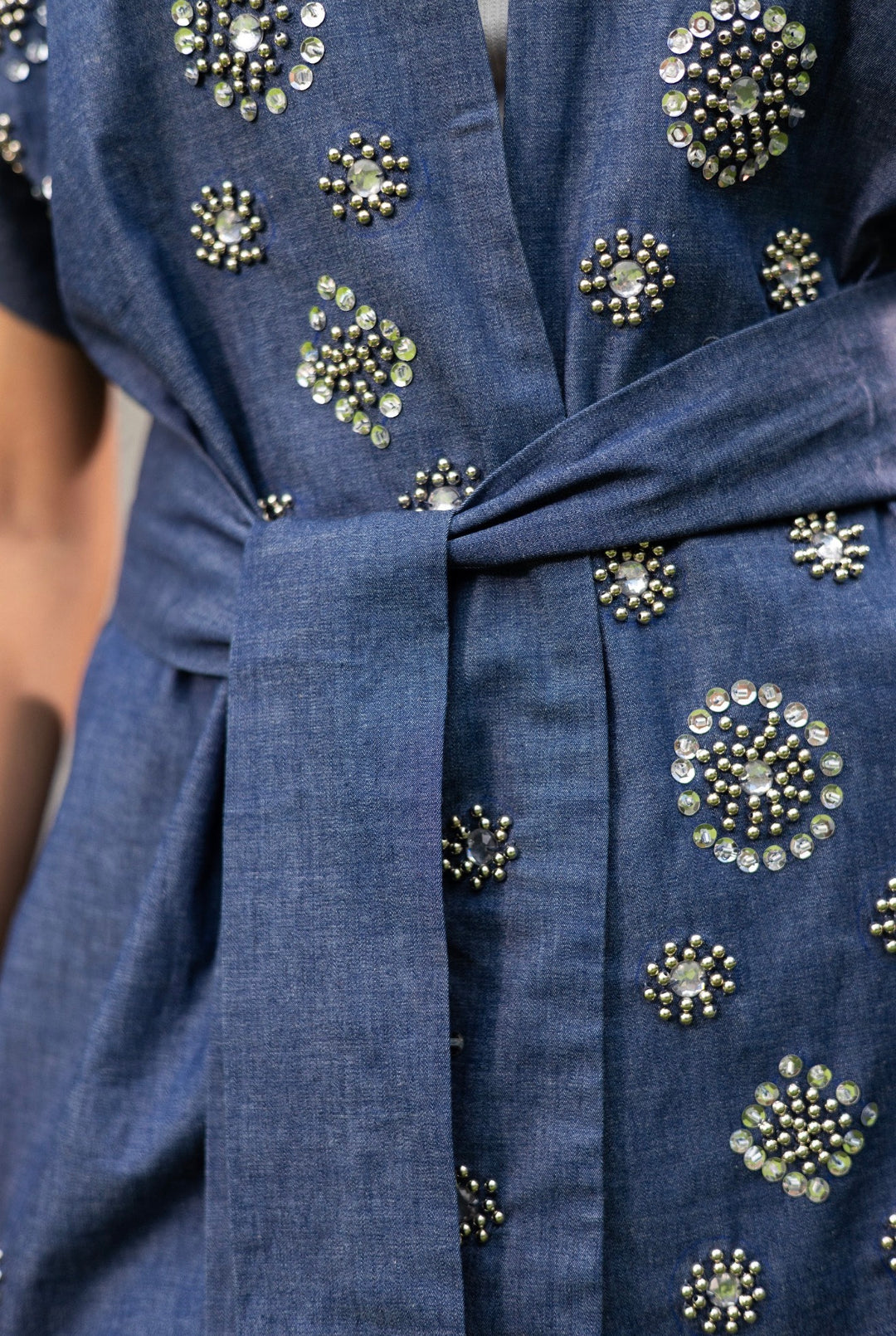 Navy Pearl Wrap