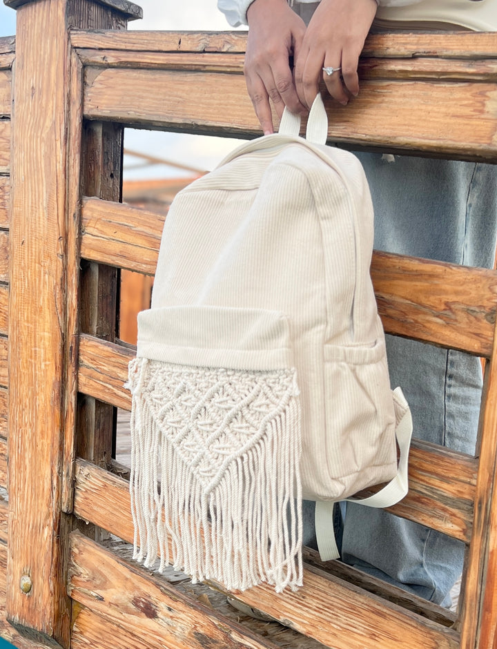 Macrame backpack