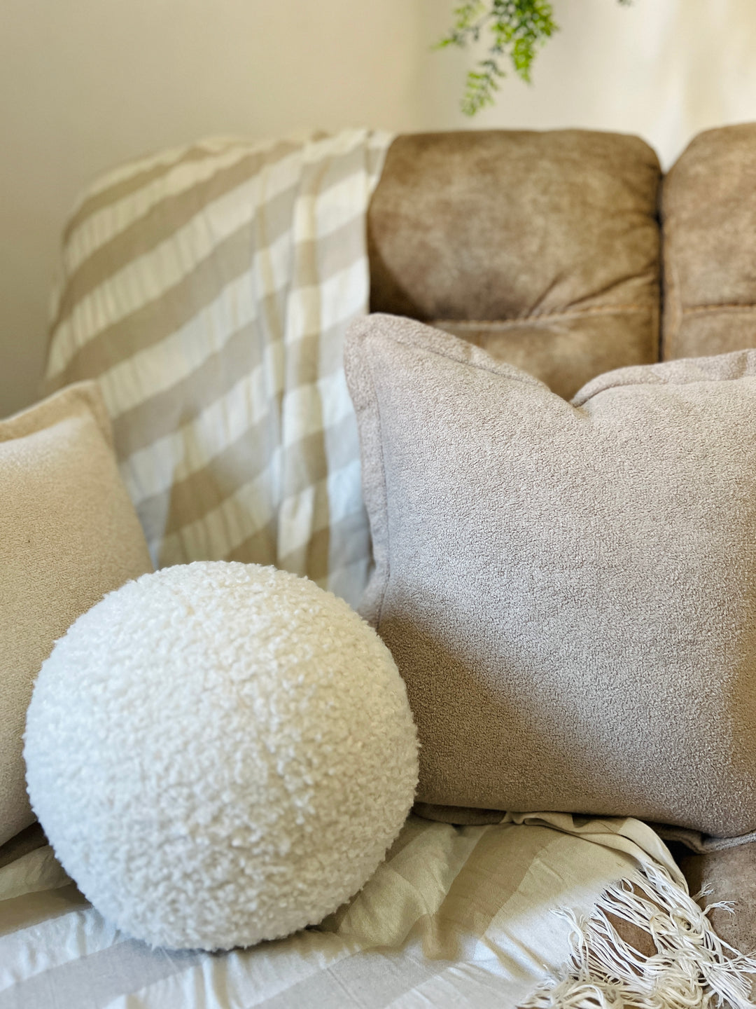 Handmade teddy cushion