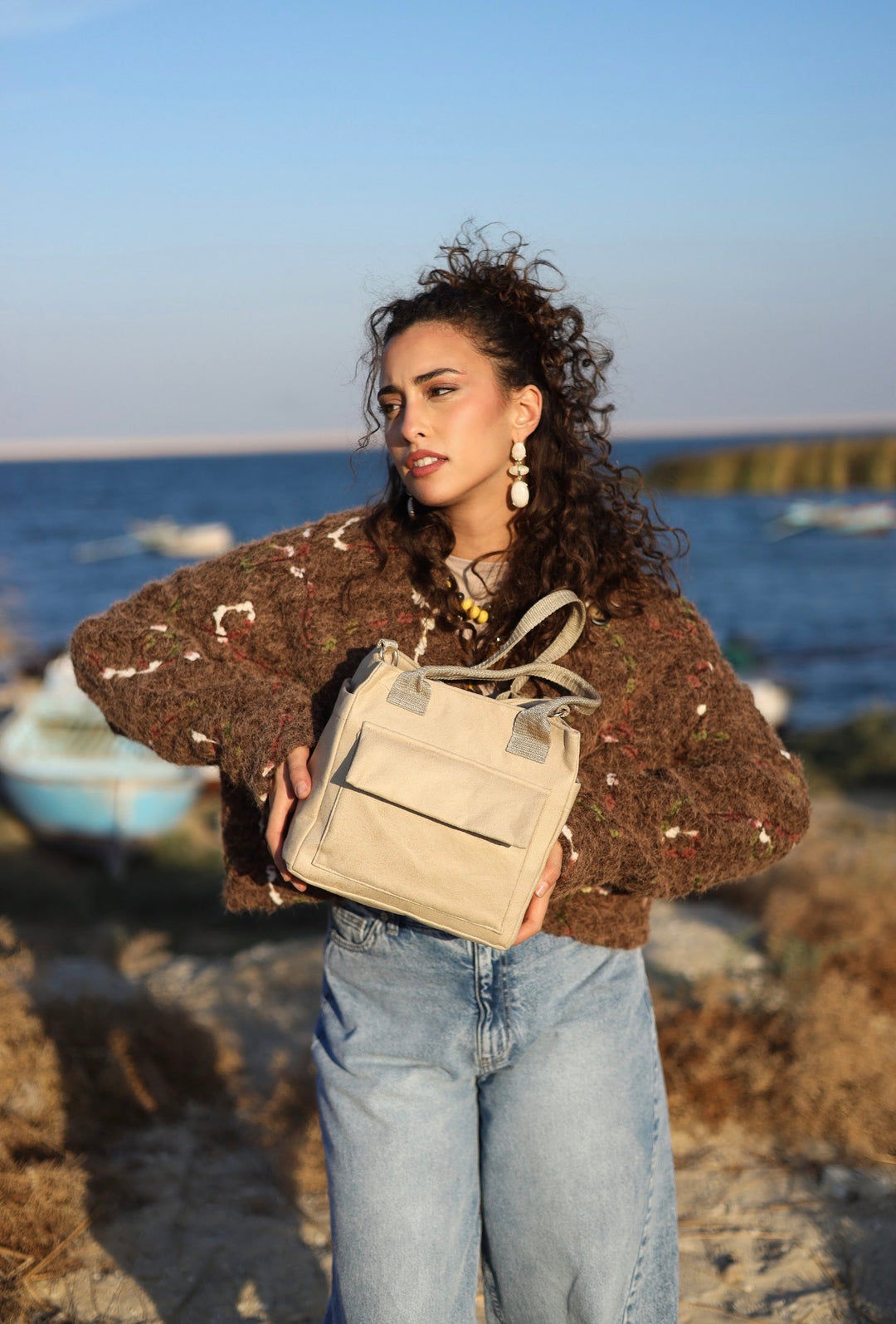 The Minimalist beige Tote