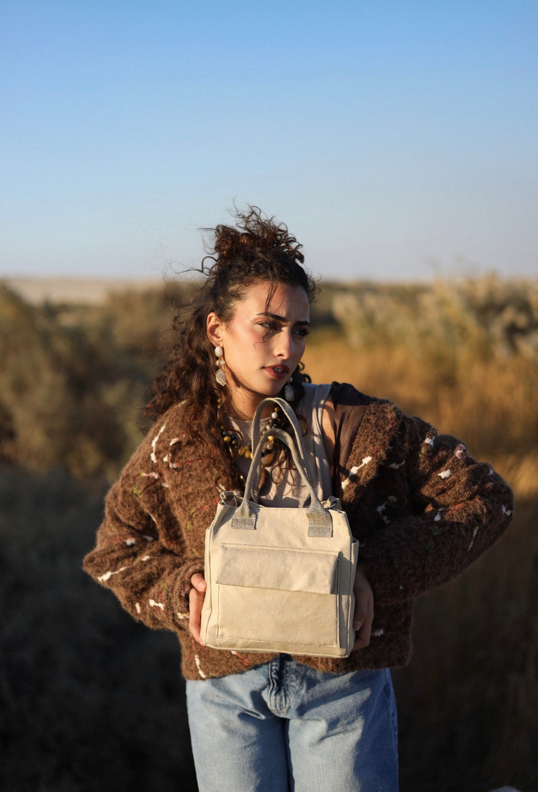 The Minimalist beige Tote