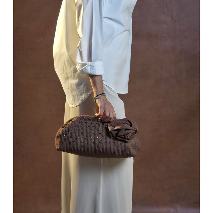 Mocha brown frame bag