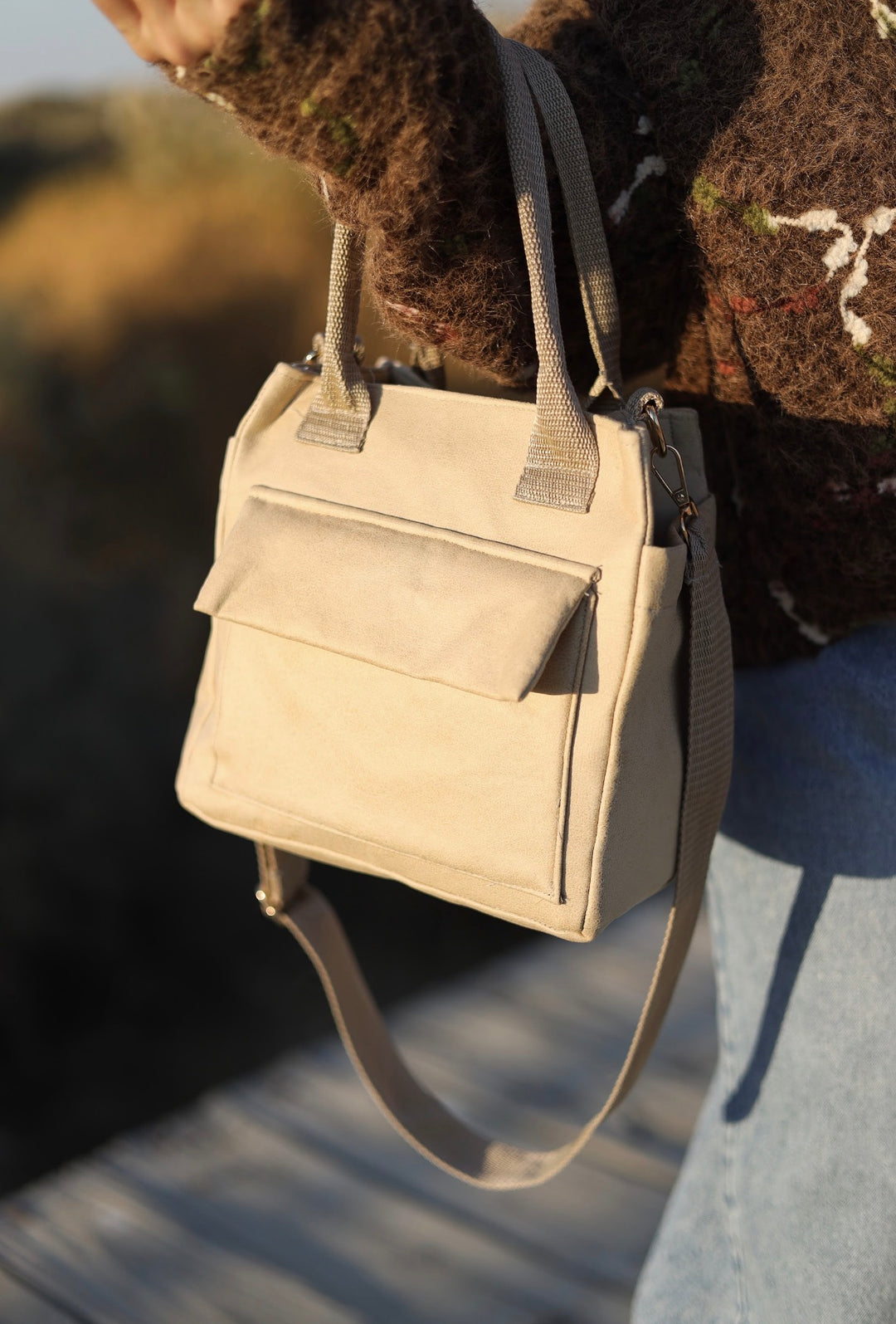 The Minimalist beige Tote