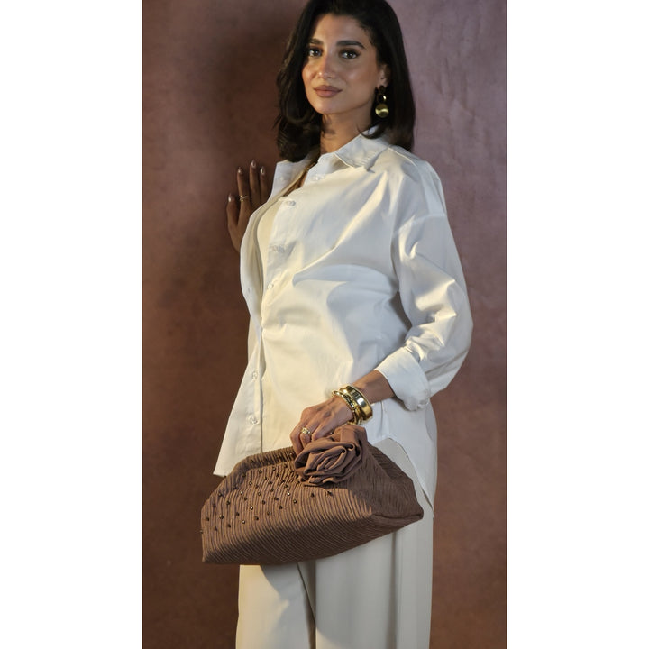 Mocha brown frame bag