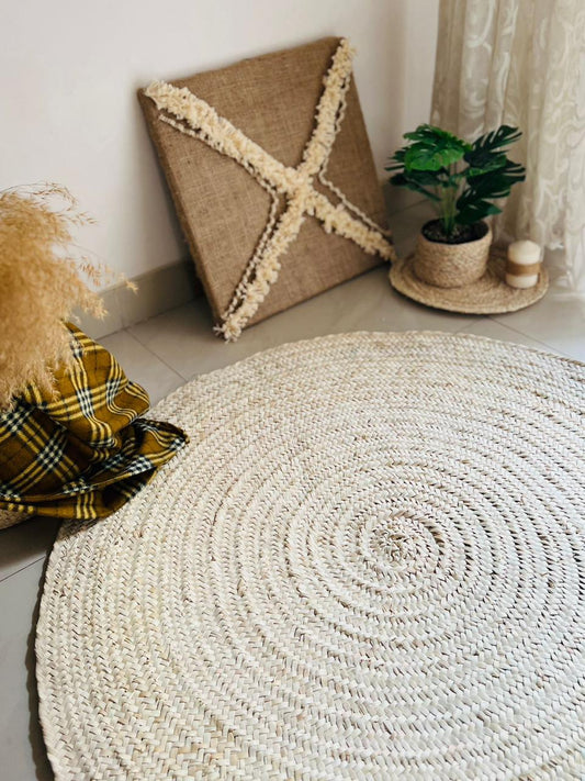 Round Rug Regular Wicker Braid 100 cm